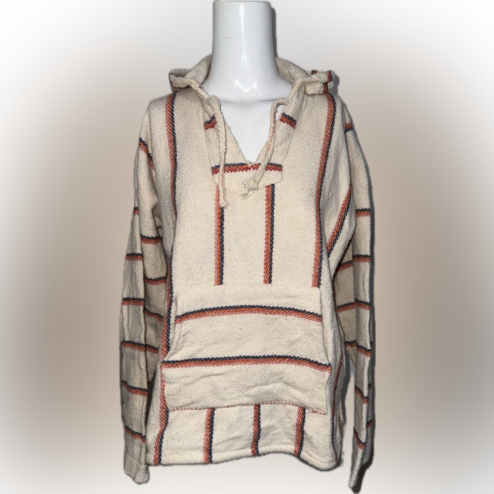 Vintage Baja Mexico Hoodie sz L Unisex Style